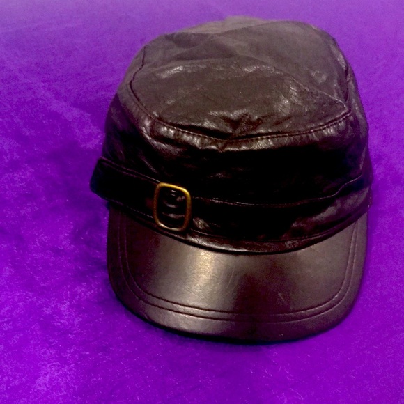 Accessories | Nine Westleather Style Hat Dark Brownslightly Worn | Poshmark
